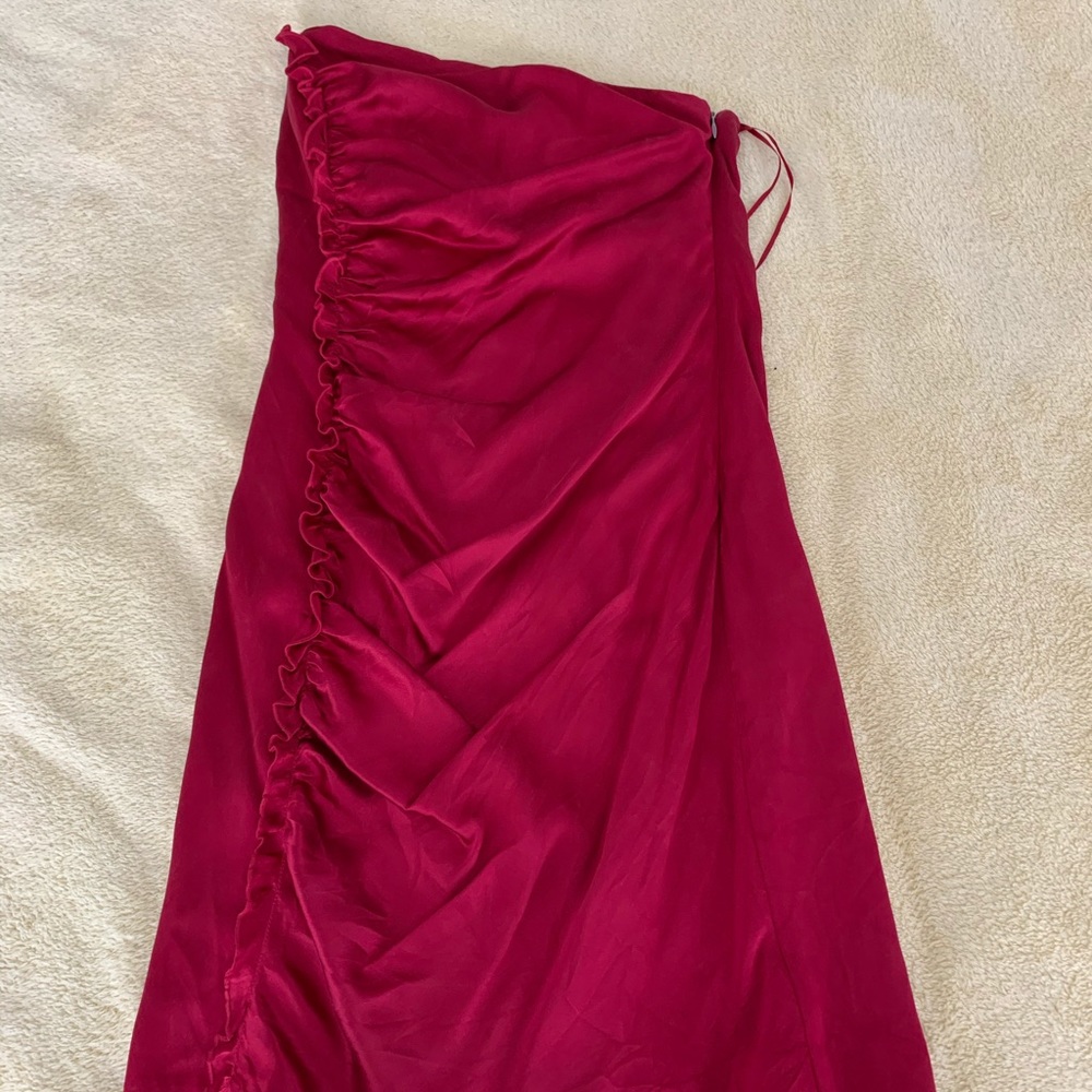 Red Silky Dress